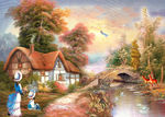 乡村油画