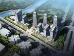 住宅楼鸟瞰建筑效果图