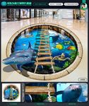 圆形地贴 海底世界