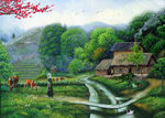 乡村油画