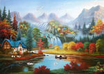 乡村油画