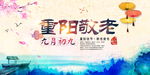 中国风重阳节海报展板设计