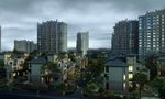 别墅住宅区夜景建筑效果图