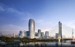 大桥黄昏商务中心建筑效果图