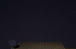 屋顶星星间隔拍摄