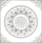 硅藻泥 墙贴  花型   天花