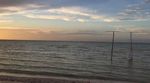 日落时的海滩