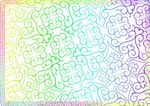 彩虹渐变-防伪证书纹