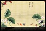 国画荷花
