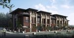 中国风别墅住宅建筑效果图