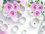 3D玫瑰花