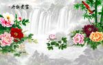 牡丹壁画