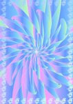 鲜花蓝 加盟证书纹