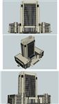 法院建筑草图大师SU模型