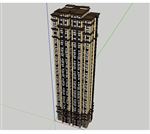 地中海小区的建筑SU模型