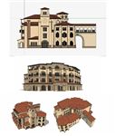会所建筑草图大师SU模型