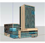 办公楼建筑草图大师SU模型