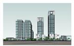 高层办公建筑草图大师SU模型
