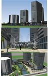 办公楼设计建筑草图大师SU模型