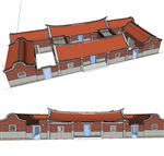 闽南建筑草图大师SU模型