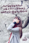 雪天美女