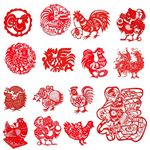 鸡剪纸