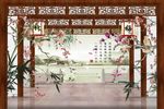中式背景墙