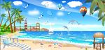 卡通海洋世界