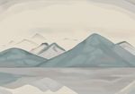 抽象水墨山