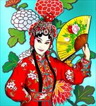 京剧人物插画