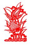 金鱼吃藕