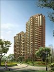 高层住宅小区内庭景观建筑效果图