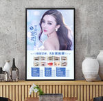韩式半永久定妆海报价格挂画