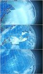 蓝色科技地球旋转