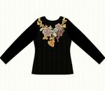 数码印花防烫珠手工绣花女装设计