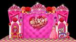高档女神节皇冠门头舞台背景板