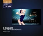 高端减肥瘦身美容展板海报
