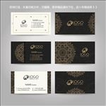 独家欧式创意花店名片卡片背景