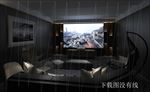 大屏幕影音室效果图