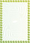 绿叶子 证书底纹