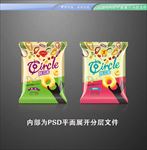 蔬菜圈包装（平面展开分层）图