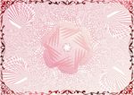 红线边 花样证书纹