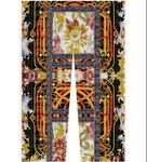 纪梵希风格链条皮带碎花腰果花纹