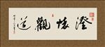 澄怀观道 书法 字画 毛笔字