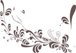 蝶恋花 沙发背景矢量图