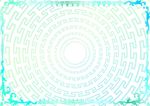 瓦蓝精致 商业证书纹