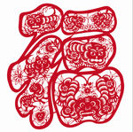 全虎福字