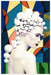 发艺少女装饰画