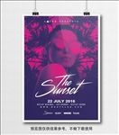 夏日时尚明星展板