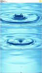 蓝色水滴落下